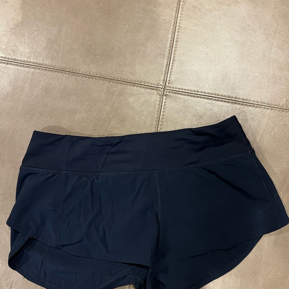 lululemon athletica Navy Layered Athletic Shorts - Picture 3 of 5